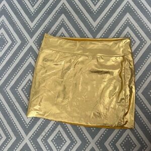 Gold Mini Skirt